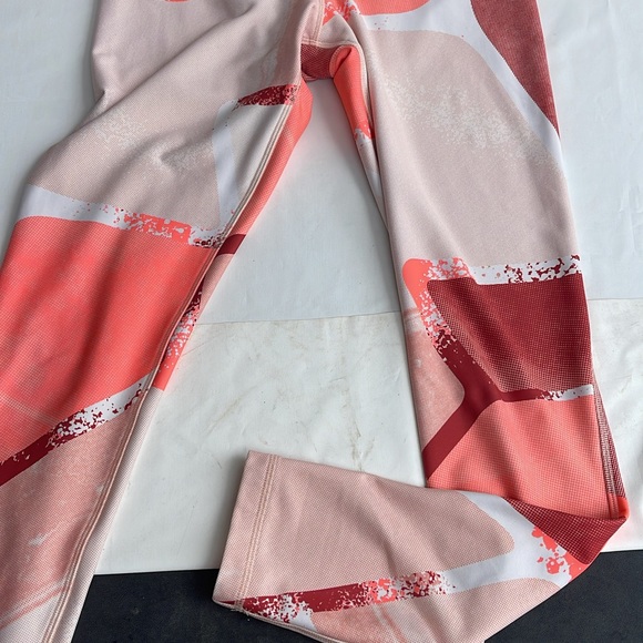 Reebok size S leggings orange/ white new without tag 7/8 - Picture 2 of 4